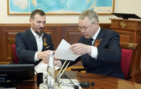 Владимир Владимиров: Встретился с председателем Ставропольской ассоциации ветеранов СВО Виталием Михайловичем Коноваловым и учредителем организации Александром Олеговичем Луганским