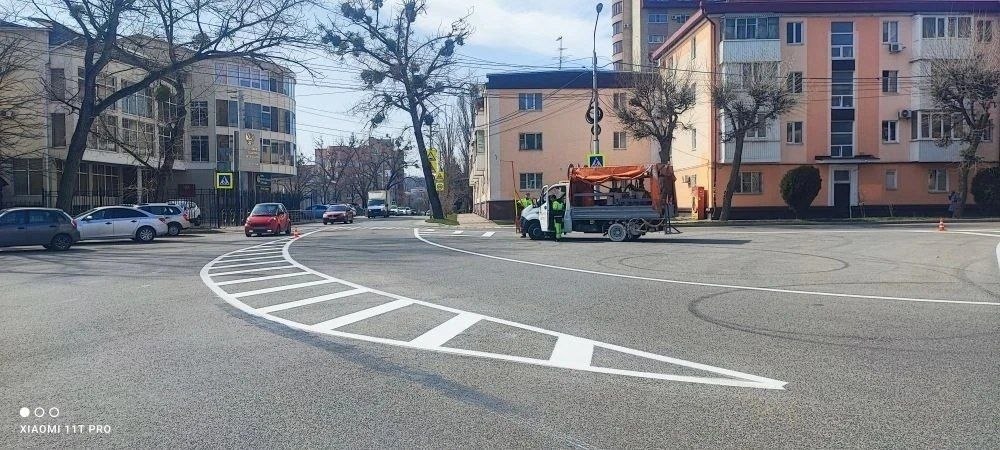 В Ставрополе обновляют дорожную разметку