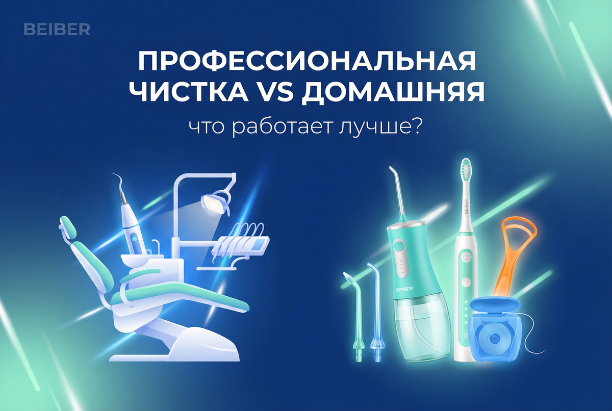 Домашняя или профессиональная чистка зубов: что выбрать?