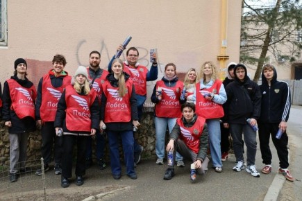 В северо-западном районе Ставрополя закрасили рекламу наркотиков