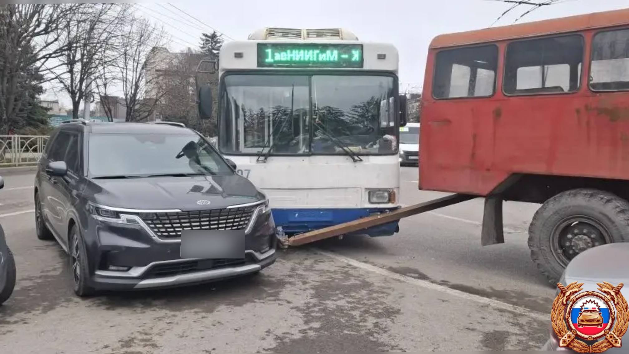 В Ставрополе в ДТП с троллейбусом пострадавших нет