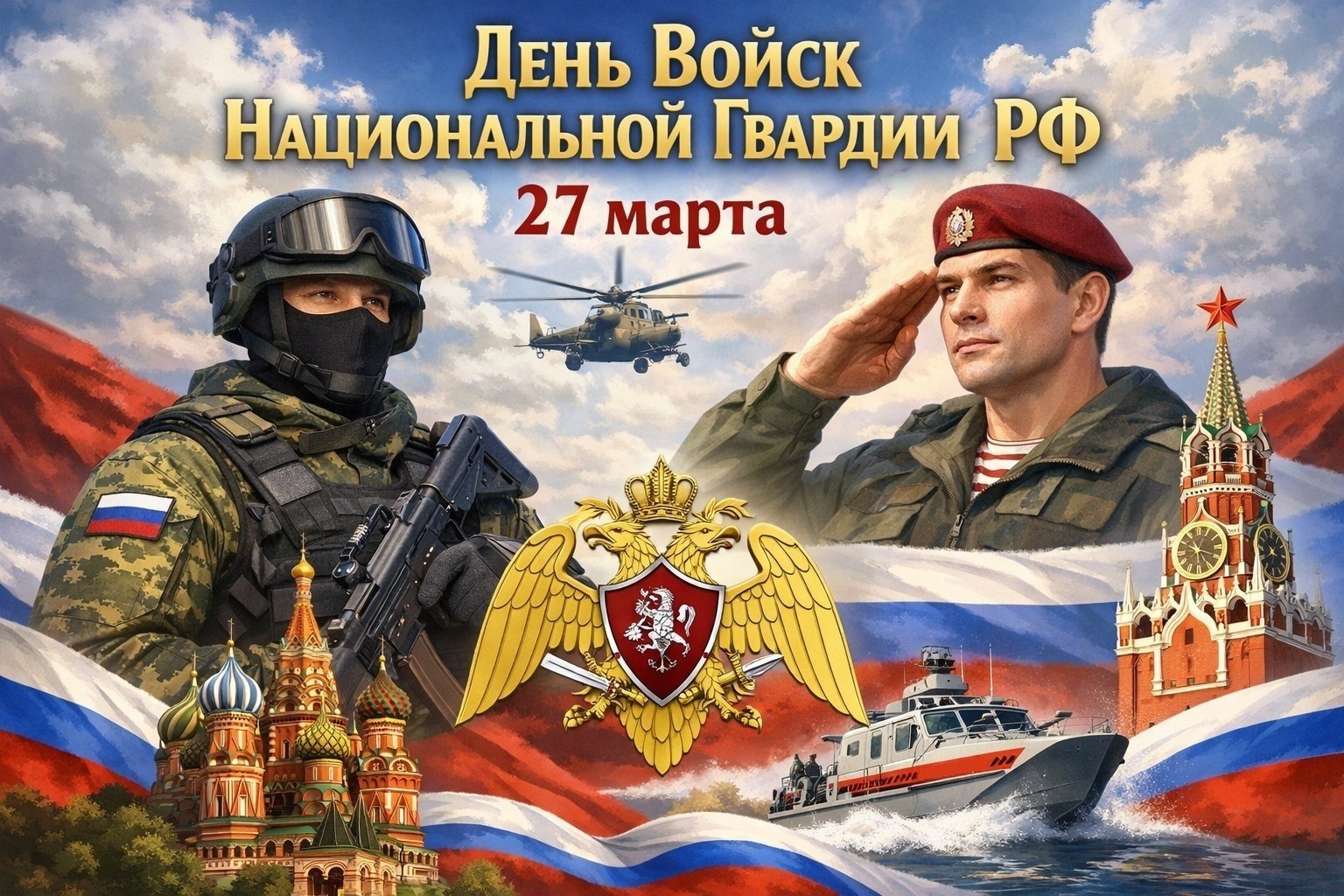 27 марта - День войск национальной гвардии Российской Федерации