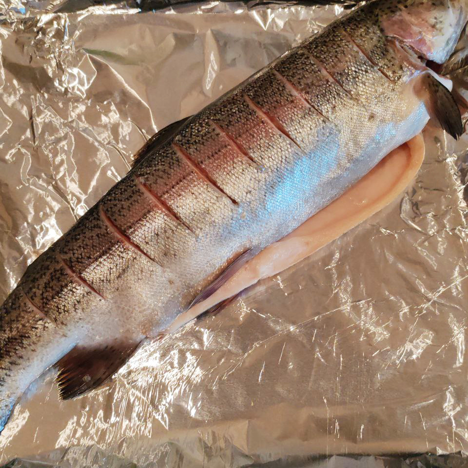 Запечённая форель с французской глазированной корочкой