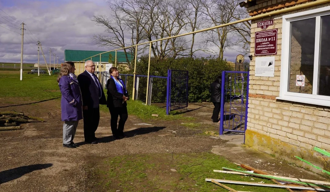 В ауле Башанта на Ставрополье начался капитальный ремонт школы