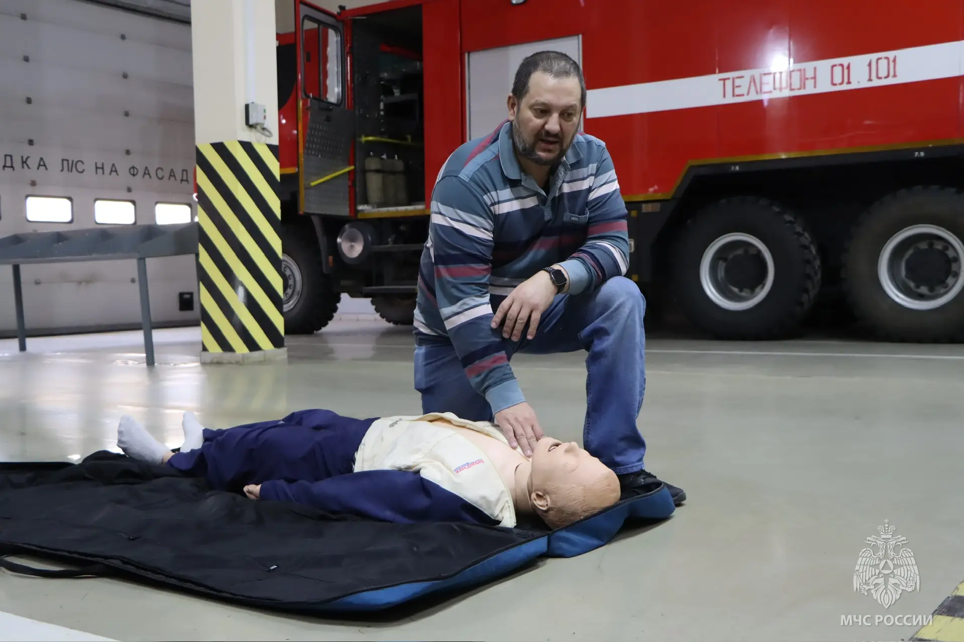 Новое совместное занятие для пожарных Нарьян-Мара Новое совместное занятие для пожарных Нарьян-Мара