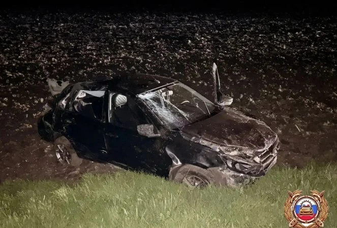 В Минераловодском округе водитель перевернулся в кювет и погиб