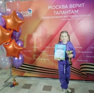 Юная артистка из Ставрополя успешно выступила на фестивале «Москва верит талантам»