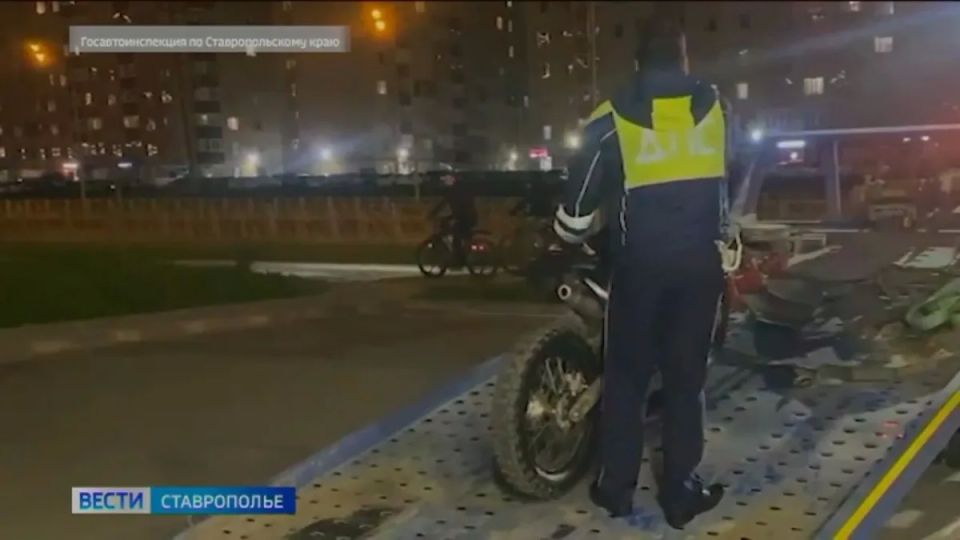 В Ставрополе автоинспекторы задержали несовершеннолетнего питбайкера