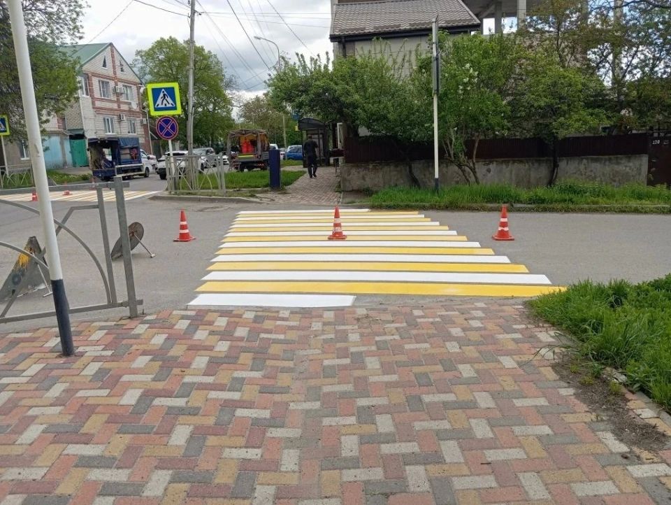 Обновление дорожной разметки продолжается в Ставрополе Обновление дорожной разметки продолжается в Ставрополе