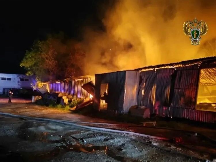 В Михайловске при пожаре на складе погиб охранник В Михайловске при пожаре на складе погиб охранник
