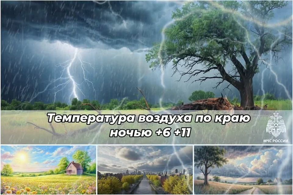 #МЧС26Прогноз. ВКЛЮЧИ ЗВУК Погода по данным Ставропольского ЦГМС: 30 МАЯ в крае будет ожидается переменная облачность