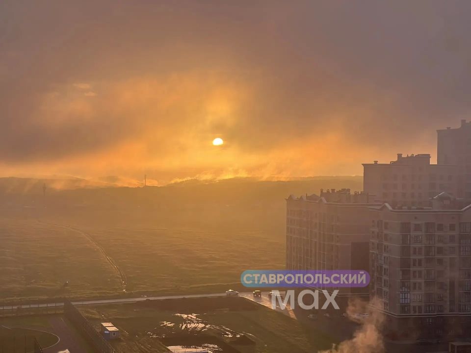 Сегодняшний закат в Ставрополе после дождя Сегодняшний закат в Ставрополе после дождя