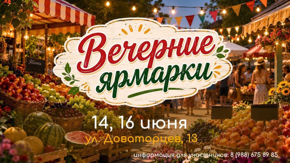 Вечерние ярмарки и ярмарки выходного дня пройдут в Ставрополе в ближайшие дни Вечерние ярмарки и ярмарки выходного дня пройдут в Ставрополе в ближайшие дни