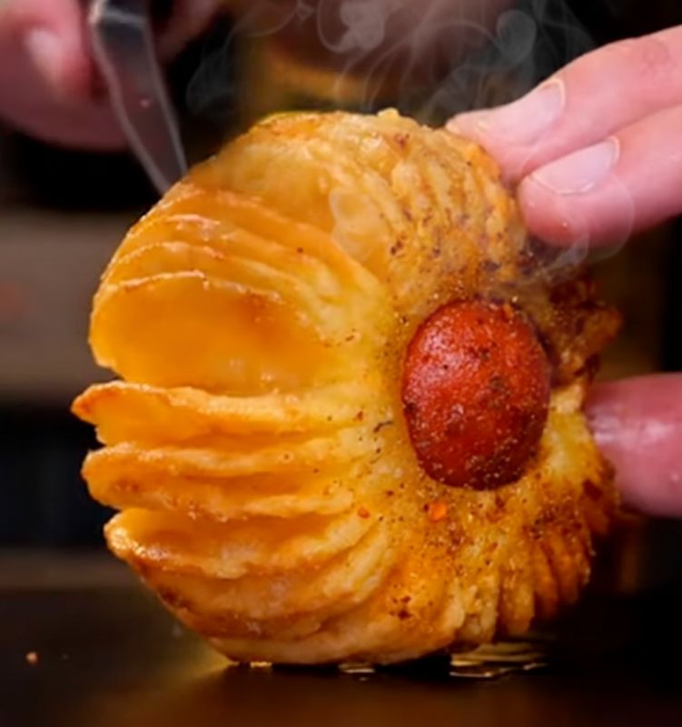 Как приготовить картошку-фонарик с колбаской: простые и вкусные рецепты