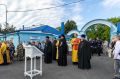 На пепелище сгоревшего храма в Ессентуках идут богослужения