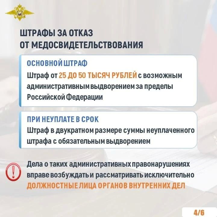 Штрафы до 1 млн рублей и уголовная ответственность: новые законы о медосмотре для иностранцев Штрафы до 1 млн рублей и уголовная ответственность: новые законы о медосмотре для иностранцев