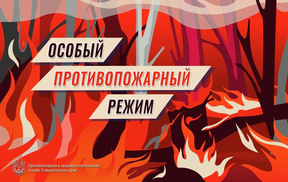 С 1 июля в Ставропольском крае - особый противопожарный режим