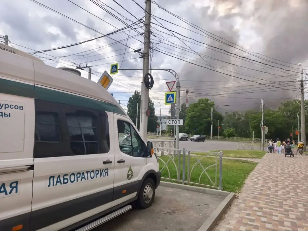 Пожар на проспекте Кулакова в Ставрополе