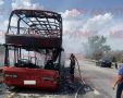 Рейсовый автобус, следовавший по маршруту Москва—Ставрополь, загорелся на 1085-м километре трассы М4 «Дон» в Аксайском районе Ростовской области