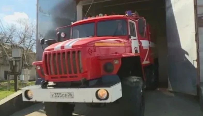 В Михайловске потушен пожар в промышленной зоне