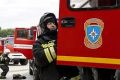 В промзонах хутора Вязники Шпаковского округа и в Ставрополе продолжается ликвидация пожара, возникшего после атаки беспилотников