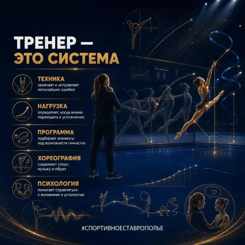 За каждым уверенным выступлением гимнастки стоит большая совместная работа спортсменки и тренера За каждым уверенным выступлением гимнастки стоит большая совместная работа спортсменки и тренера