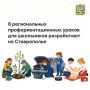 В новом учебном году для ставропольских школьников разработают 8 региональных профориентационных занятий