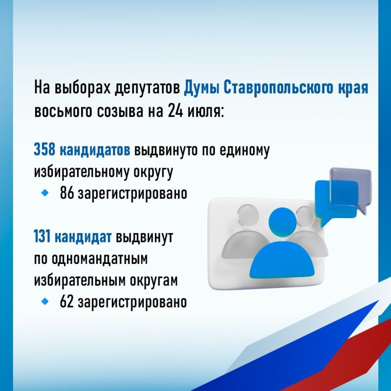 На Ставрополье продолжается регистрация на предстоящие выборы На Ставрополье продолжается регистрация на предстоящие выборы