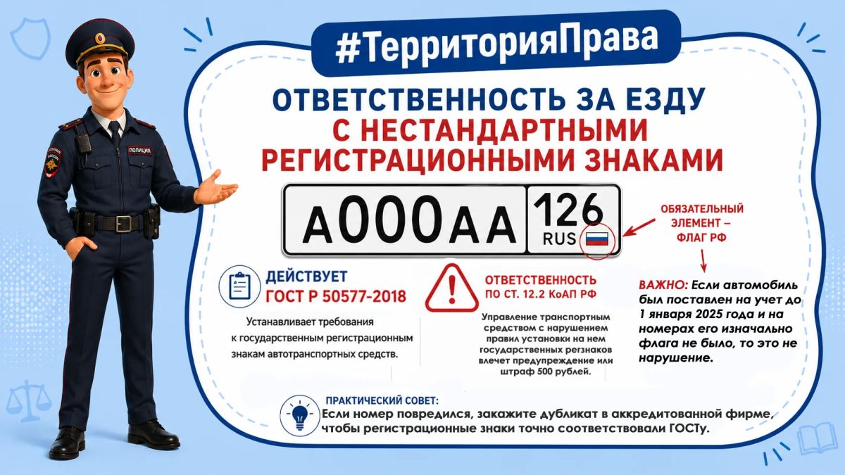 Друзья, а вы знали, что даже номерной знак может стать причиной для остановки автоинспектором?