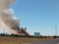 Это горящий мусорный полигон в Благодарном
