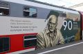 Тематический вагон, посвященный 90-летию со дня рождения Станислава Говорухина появился в составе фирменного двухэтажного поезда №3/4 "Кавказ", курсирующего между Кисловодском и Москвой
