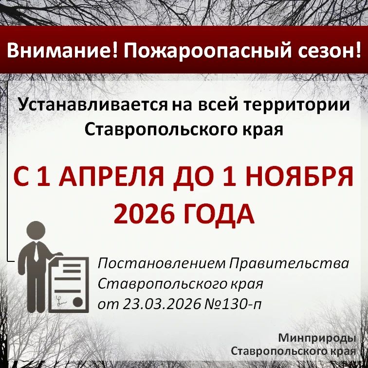 По данным информационной системы дистанционного мониторинга Рослесхоза по состоянию на 25.09.2026 на большей части Ставропольского края установился 1 КПО (очень низкий) По данным информационной системы дистанционного мониторинга Рослесхоза по состоянию на 25.09.2026 на большей части Ставропольского края установился 1 КПО (очень низкий)