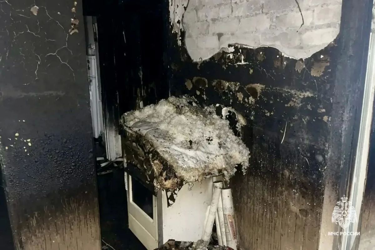5 человек спасли огнеборцы из пожара в Горячеводском