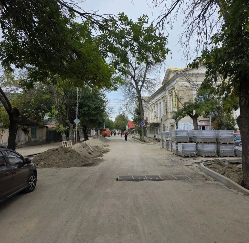 Ремонт улицы Володарского в Ессентуках – готовность более 50%