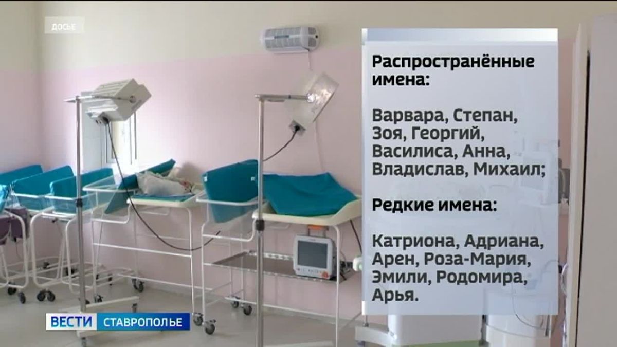 Катриона, Адриана, Роза-Мария на Ставрополье малышам дают необычные имена