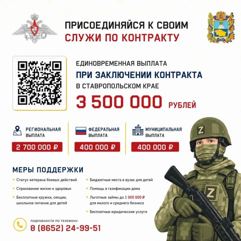 Служба по контракту — работа для настоящих мужчин!