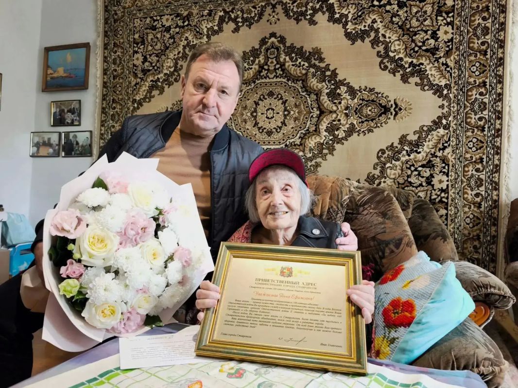100-летний юбилей сегодня отмечает Анна Ефимовна Лещенко, ветеран Великой Отечественной войны