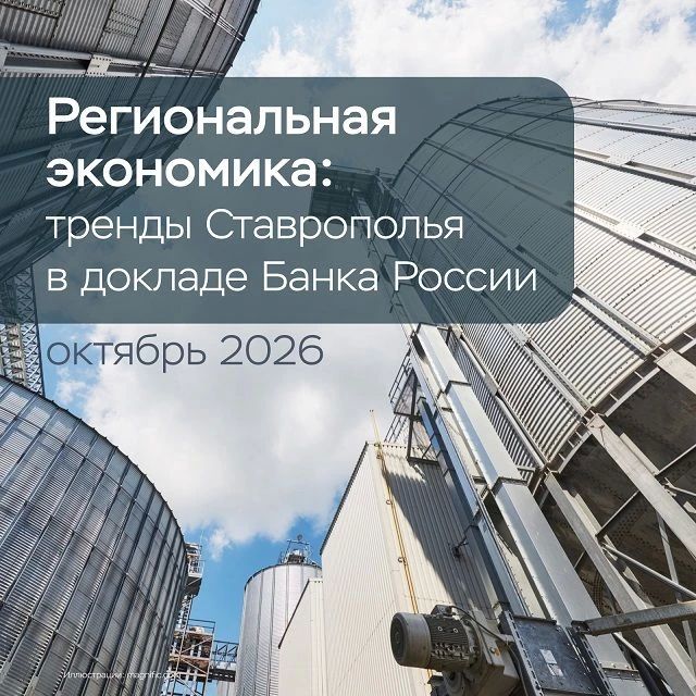 Банк России опубликовал октябрьский доклад «Региональная экономика», где проанализировал экономическую ситуацию в регионах, включая Ставропольский край