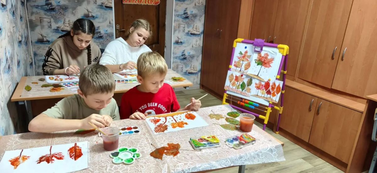 «Осенний пейзаж» в кружке «Акварелька»