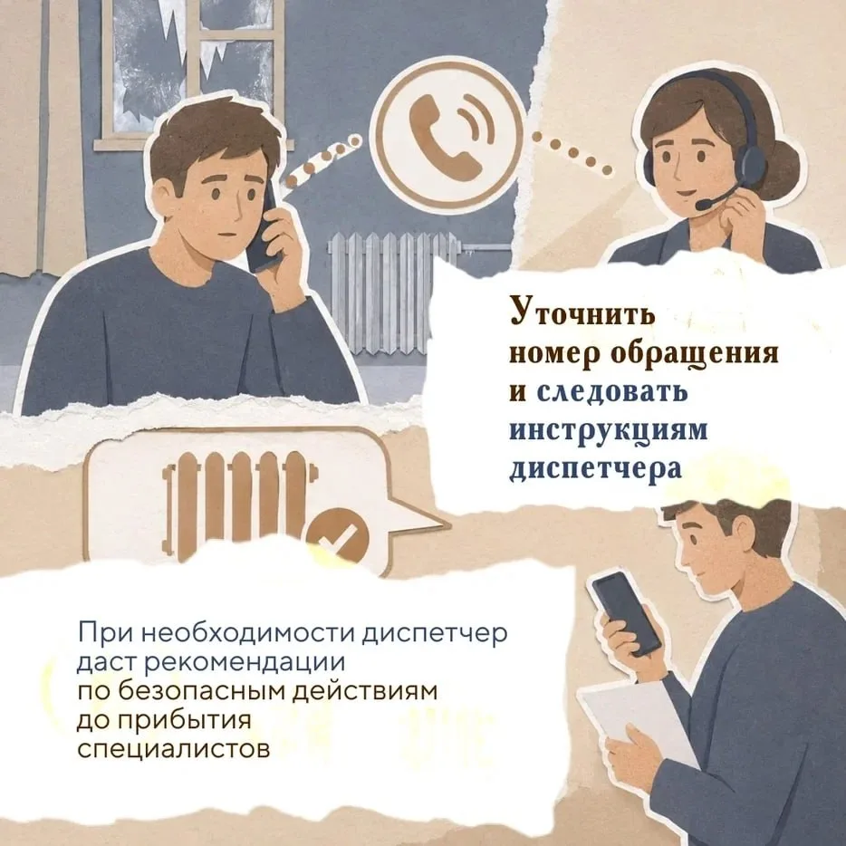 Что сообщить диспетчеру аварийной службы?