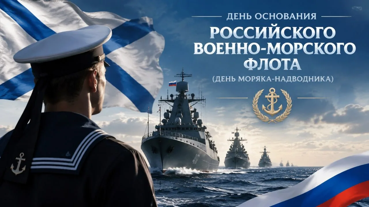 30 октября - День основания Российского военноморского флота, праздник моряковнадводников!